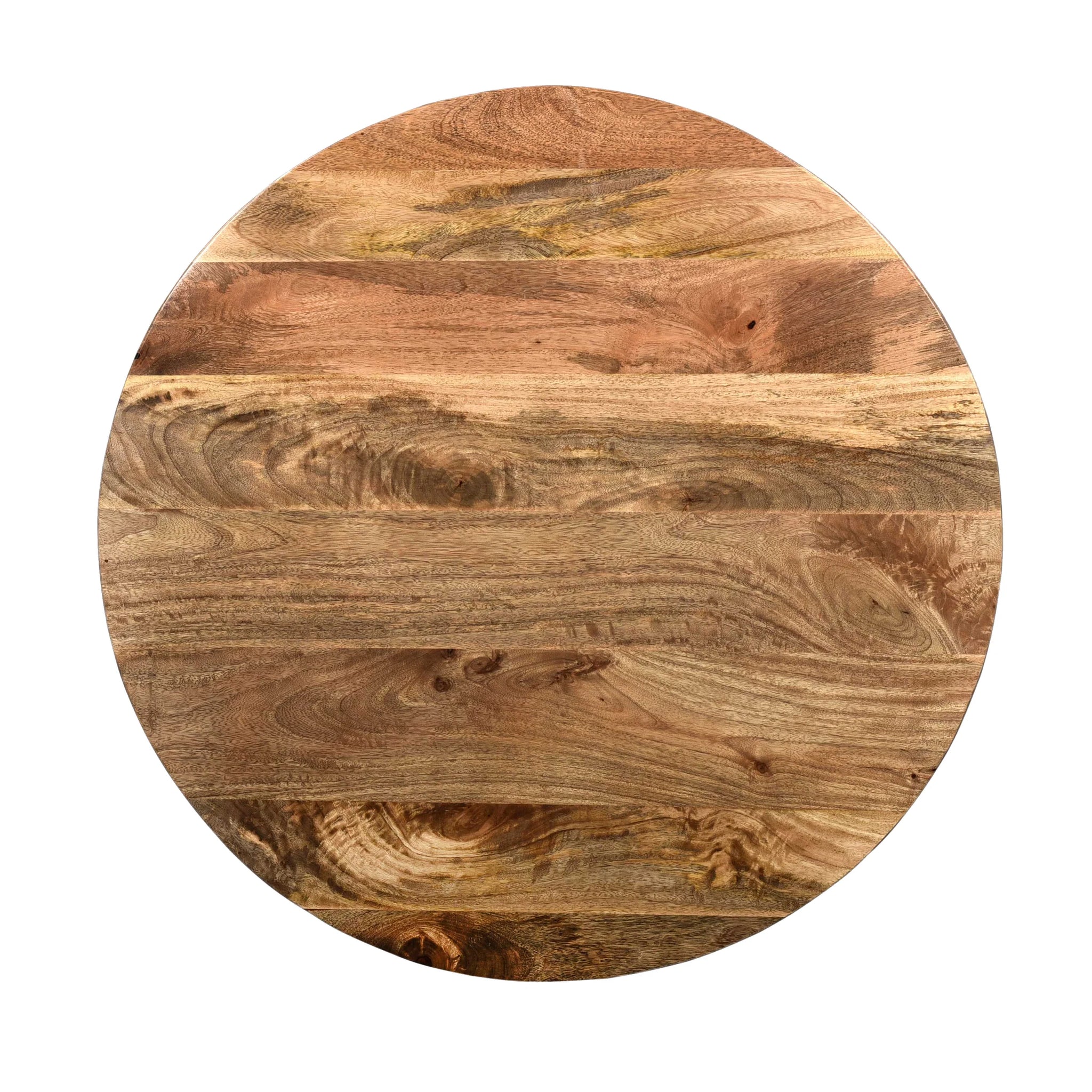 Handcarved Round Mango Wood Coffee Table