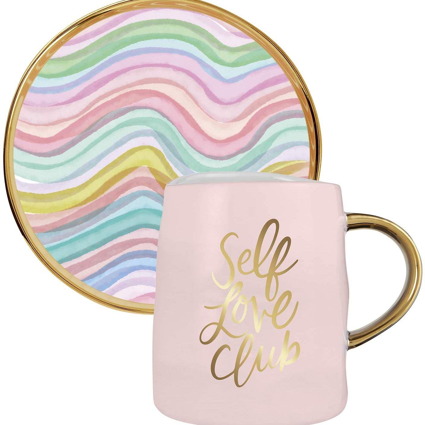 ethically sourced Self Love Club Artisanal Mug and Saucer Set Life In Alignment