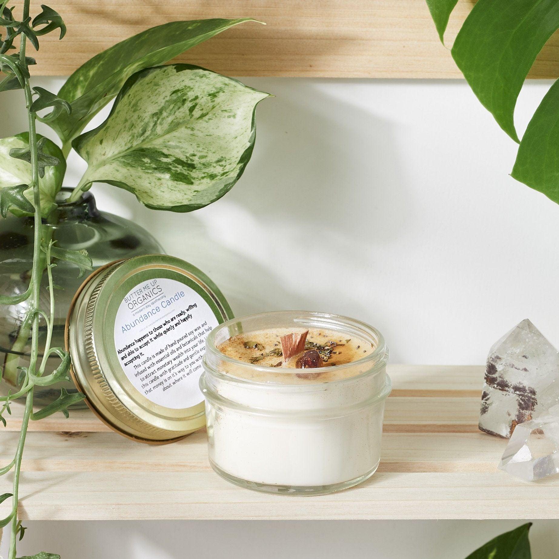 ethically sourced Hand Poured Abundance-Ritual-Intention Candle Life In Alignment