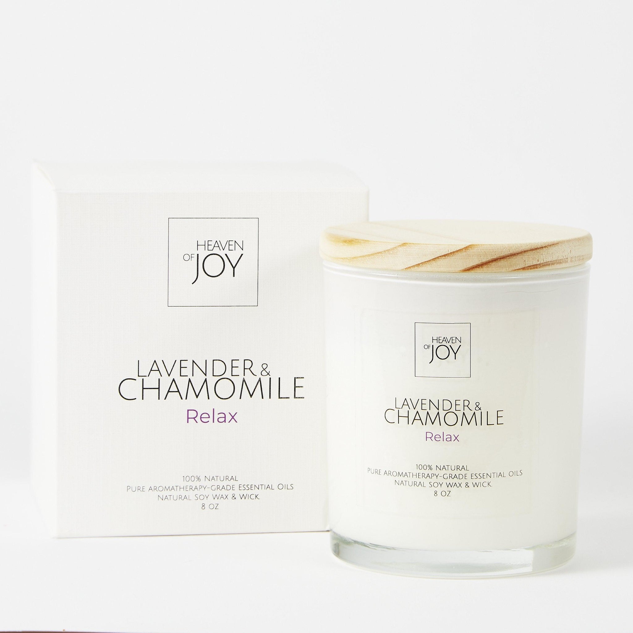 ethically sourced Lavender & Chamomile Candle - 100% Natural Life In Alignment