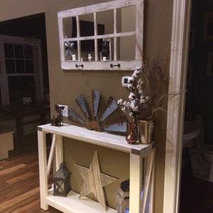 Reclaimed Barnwood, 8-Pane Farmhouse Window Mirror - Life In Alignment