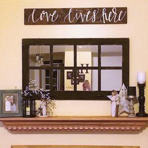 Reclaimed Barnwood, 8-Pane Farmhouse Window Mirror - Life In Alignment