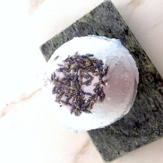 Organic Bath Bomb Calm Bomb- TWO SIZES Lavender - Life In Alignment