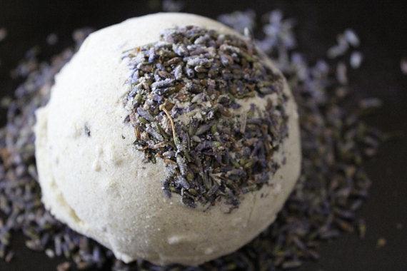 Organic Bath Bomb Calm Bomb- TWO SIZES Lavender - Life In Alignment