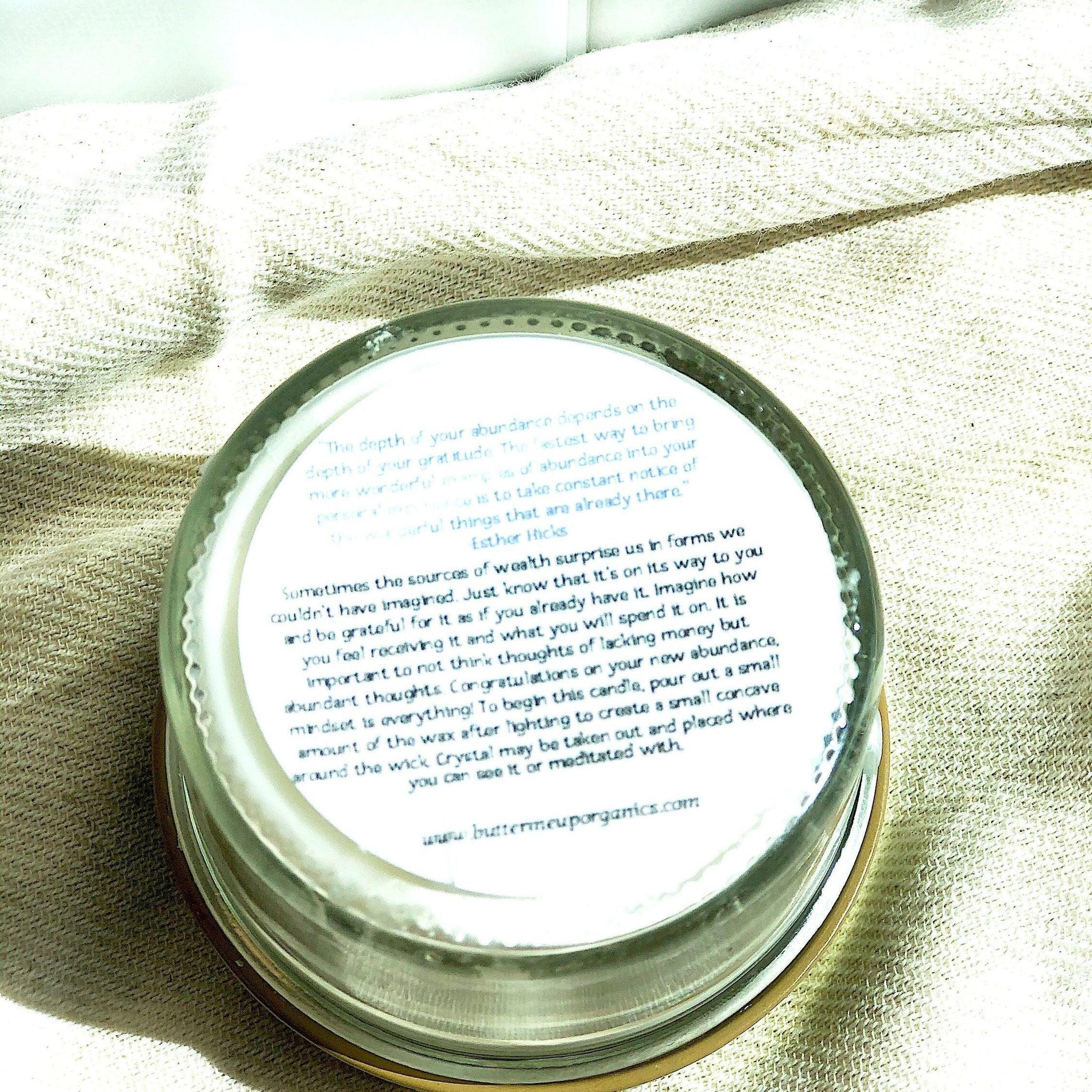 ethically sourced Hand Poured Abundance-Ritual-Intention Candle Life In Alignment