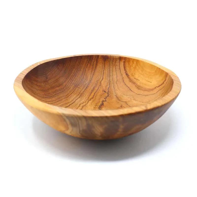 ethically sourced 9" Handcrafted Olive Wood Bowl Life In Alignment