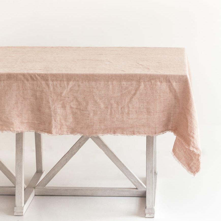 ethically sourced Stone Washed Linen Tablecloth Life In Alignment