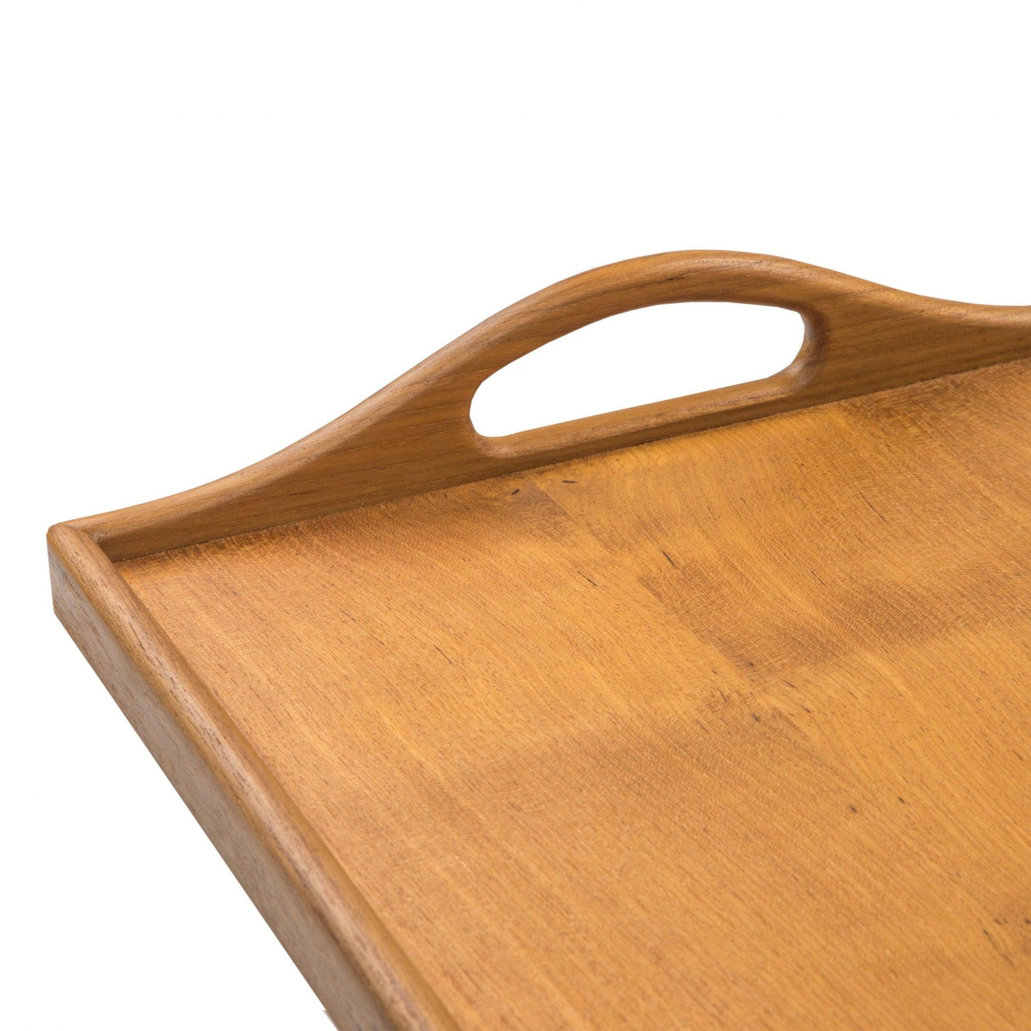 ethically sourced Designer Solid Teak 19" Serving Tray Life In Alignment