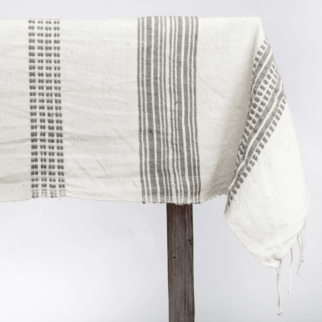ethically sourced Aden Cotton Tablecloth 96x54 Life In Alignment