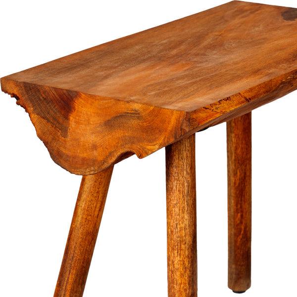 ethically sourced Mango Wood Accent Table With Live Edge Top Life In Alignment