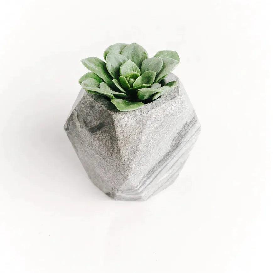 ethically sourced Geo Marble Planter Life In Alignment